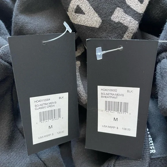 Spiritual Gangster Astra Classic Crew & Jogger Set Black NWT | Size M - Picture 8 of 8